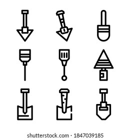 digging icon or logo isolated sign symbol vector illustration - Collection of high quality black style vector icons
