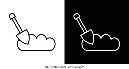 Digging icon symbol concept for graphic design, Website, UI. EPS
