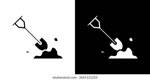 Digging icon symbols. Vector illustration.