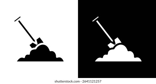 Digging icon symbols. Vector illustration.
