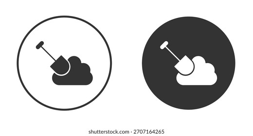 Ícone de escavação para design de site, logotipo para web e apps.