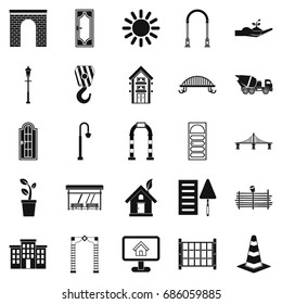 Digging icons set. Simple set of 25 digging vector icons for web isolated on white background
