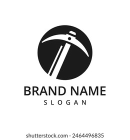Digging logo design template vector illustration, Mining icon