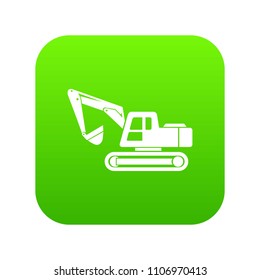 Digging machine icon. Simple illustration of digging machine vector icon for web