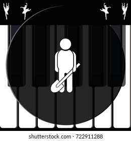 Digging man icon.