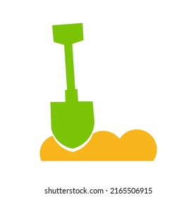 digging shape icon or symbol design