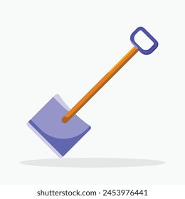 Digging shovel icon. Subtable to place on industry, construction, etc.