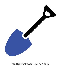 Digging Shovel Icon, Vector Graphics