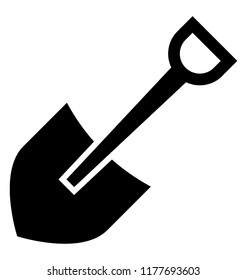 
Digging tool shovel icon
