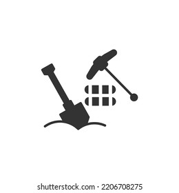 digging tools icons  symbol vector elements for infographic web