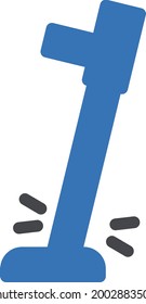 digging with white background.symbol of under construction.glyph colour icon.