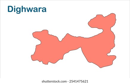 Dighwara subdivision map ,Saran District, Bihar State, Republic of India, Government of Bihar, Indian territory, Eastern India, politics, village, tourism