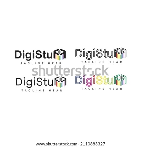 Digi Stuff logo - social media concept logo