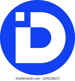 Digifinex cryptocurrency logo vector illustration