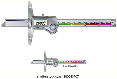 Digimatic Proof Depth Gauge 0-150 mm - 0-6"