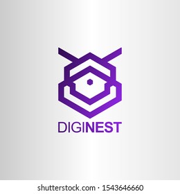 Diginest Logo Design. Abstract Logo Design