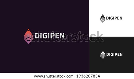 Digipen logo design for digital artist and creative content writers. This logo will help by making a good brand impression.