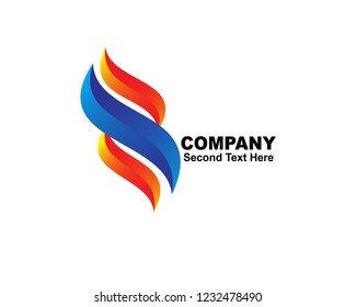 Digit 8 logo design vector