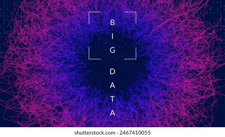 Digit Background. Deep learning: intelligence of the future. Software backdrop for visual education. 3D patterns of information particles. Ai Background.