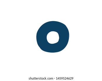Digit number 0. Vector. Logo for the company. Icon for the site. Separate digit from the alphabet. Barbed pleasant shape.