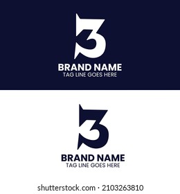 Digit number 3 Logo Design