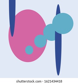 Digital abstract background expressive shape ornaments graphical design