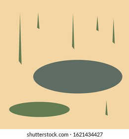 Digital abstract background expressive shape ornaments graphical design