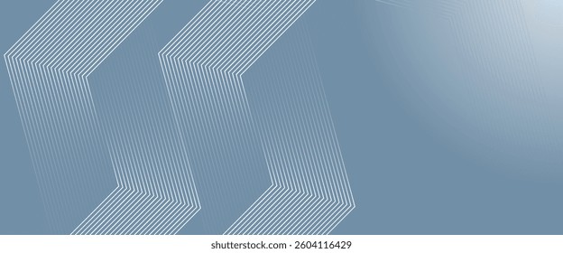 Digital abstract background hexagon lines on gray background. Futuristic digital network stripe line art design for poster, brochure, cover, website, banner. modern vector eps10
