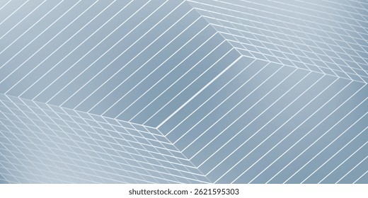 Digital abstract background hexagon lines on gray background. Futuristic digital network stripe line art design for poster, brochure, cover, website, banner. vector illustration
