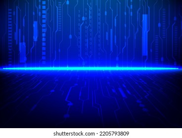tarjeta de circuito de estilo de fondo abstracto digitalEstilo de tecnología Hitech ilustrar ilustración vectorial de tono azul
