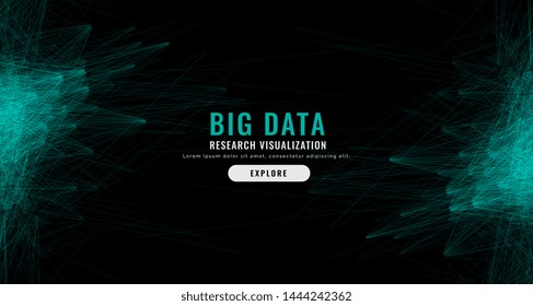 digital abstract big data mesh background
