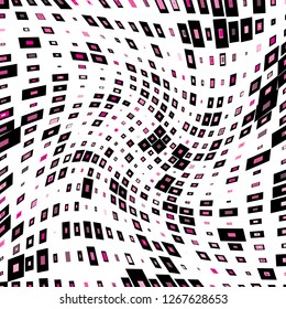 Digital Abstract Black and Pink Pixel Background, QR Code Abstract Background, Random Pixel Texture