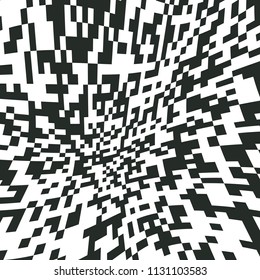 Digital Abstract Black and White Pixel Noise Background, QR Code Abstract Background, Vector Pattern, Random Pixel Texture, Black-and-White Background, Monochrome QR Code Design, Vector EPS10