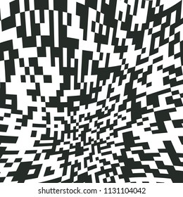 Digital Abstract Black and White Pixel Noise Background, QR Code Abstract Background, Vector Pattern, Random Pixel Texture, Black-and-White Background, Monochrome QR Code Design, Vector EPS10