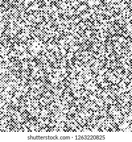 Resumen digital Fondo de píxeles en blanco y negro, patrón de búsqueda sin vectores, textura de píxeles aleatorios