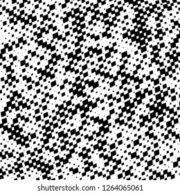 Digital Abstract Black and White Pixel Background, QR Code Abstract Background, Random Pixel Texture