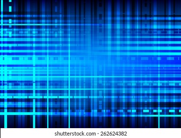 Digital abstract blue background, vector and illustration