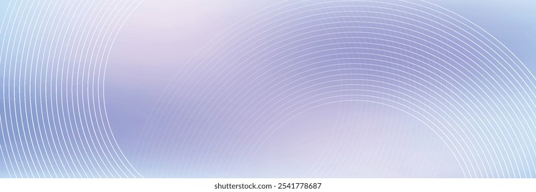 Linhas de círculo abstrato digital em fundo azul. Projeto de arte de linha de faixa geométrica