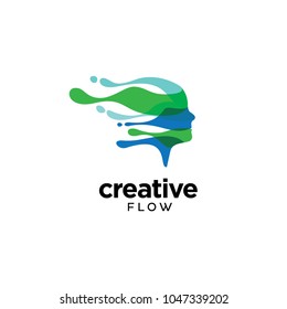 Digital Abstract Colorful Logo For Creative