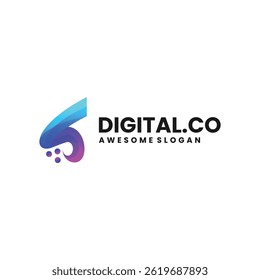 Digital.co Abstract Colorful Logo Design
