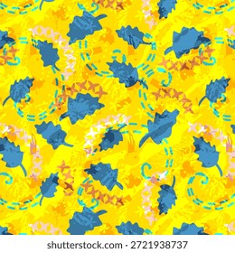 Digital abstract design with bold colors and fluid shapes, ideal for fabric printing, textiles, fashion, seamless patterns, modern creative textile surfaces, backgrounds, prints