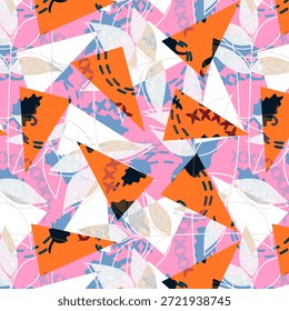 Digital abstract design with bold colors and fluid shapes, ideal for fabric printing, textiles, fashion, seamless patterns, modern creative textile surfaces, backgrounds, prints
