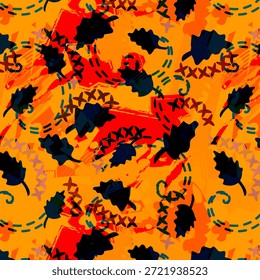 Diseño abstracto digital con colores atrevidos y Formas fluidas, ideal para la impresión de telas, textiles, moda, patrones sin costuras, superficies modernas y fondos textiles creativos