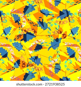 Diseño abstracto digital con colores atrevidos y Formas fluidas, ideal para la impresión de telas, textiles, moda, patrones sin costuras, superficies modernas y fondos textiles creativos