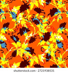 Diseño abstracto digital con colores atrevidos y Formas fluidas, ideal para la impresión de telas, textiles, moda, patrones sin costuras, superficies modernas y fondos textiles creativos
