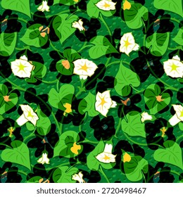 Diseño abstracto digital con Formas modernas y colores vibrantes, ideal para la impresión de telas, textiles, moda, decoración del hogar, patrón sin fisuras, alta resolución, estilo artístico contemporáneo.