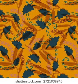 Digital abstract design with vibrant colors and flowing shapes, perfect for fabric printing, textiles, fashion, seamless patterns, modern creative textile backgrounds, surfaces, prints