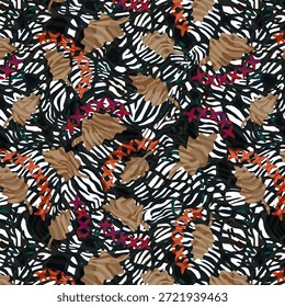 Design abstrato digital com cores vibrantes e formas fluidas, ideal para impressão de tecidos, têxteis, moda, padrões sem costura, fundos têxteis criativos modernos, superfícies, impressões