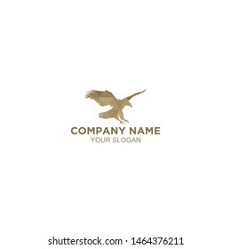 Digital Abstract Eagle Logo Design Vector