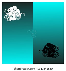 Digital abstract fibers twril  background